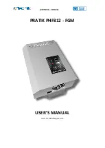 Tecnik PRATIK	PHF812-FGM User Manual предпросмотр