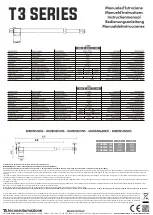 Tecno Automazione T3 300 Series Instruction Manual preview
