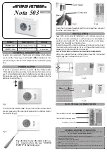 Preview for 3 page of Tecno Control geca Nota 503 Quick User Manual