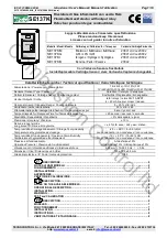 Preview for 1 page of Tecno Control SE137K Series User Manual