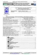 Preview for 1 page of Tecno Control TS210 IC2 User Manual