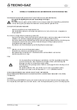 Предварительный просмотр 44 страницы Tecno-gaz 111-A Instructions For Use Manual