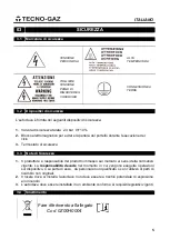 Preview for 7 page of Tecno-gaz AB015ZXY Instructions For Use Manual