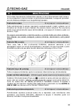 Preview for 37 page of Tecno-gaz AB015ZXY Instructions For Use Manual