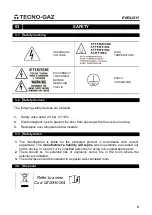 Preview for 49 page of Tecno-gaz AB015ZXY Instructions For Use Manual