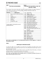 Preview for 21 page of Tecno-gaz ANDROMEDA VACUUM xp User Manual