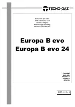 Preview for 1 page of Tecno-gaz Europa B EVO Instructions For Use Manual