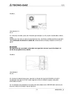 Предварительный просмотр 15 страницы Tecno-gaz Europa B xp Instructions For Use Manual