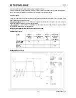 Предварительный просмотр 21 страницы Tecno-gaz Europa B xp Instructions For Use Manual