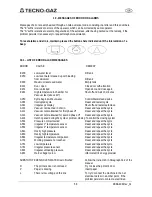 Предварительный просмотр 58 страницы Tecno-gaz Europa B xp Instructions For Use Manual