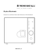 Preview for 1 page of Tecno-gaz Hydra Electronic User Manual