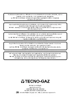 Предварительный просмотр 32 страницы Tecno-gaz IGEN - HAND Operating Manual