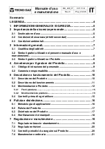 Preview for 4 page of Tecno-gaz ORION TECH Operation And Maintenance Manual