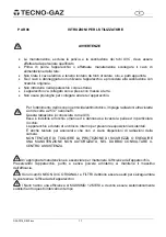 Preview for 15 page of Tecno-gaz STERILAIR 3000 Instructions For Use Manual