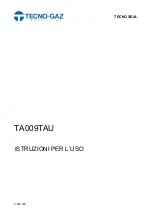 Tecno-gaz TA009TAU Instruction Manual preview