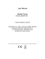 Tecno A7 User Manual предпросмотр