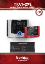 Tecnoalarm Tecnofire TF-A1-298-DE Installation Manual preview