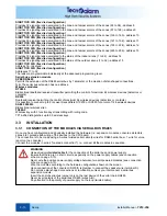 Preview for 90 page of Tecnoalarm TP16-256 Installer Manual