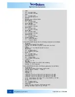 Preview for 148 page of Tecnoalarm TP16-256 Installer Manual