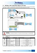 Предварительный просмотр 31 страницы Tecnoalarm TP8-64 BUS Installer Manual