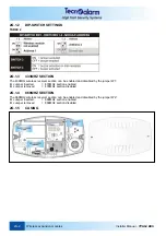 Предварительный просмотр 74 страницы Tecnoalarm TP8-64 BUS Installer Manual