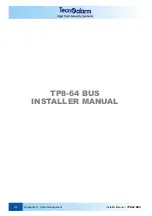 Предварительный просмотр 246 страницы Tecnoalarm TP8-64 BUS Installer Manual