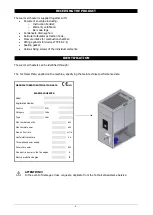 Предварительный просмотр 8 страницы Tecnoclima ENERGY 105 Assembly, Use And Maintenance Instructions