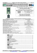 Preview for 1 page of Tecnocontrol SE182PB User Manual