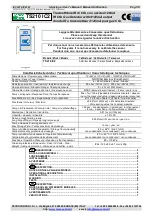 Preview for 1 page of Tecnocontrol TS210 IC2 User Manual