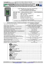 Tecnocontrol TS282PB User Manual preview