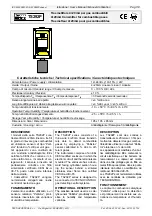 Preview for 2 page of Tecnocontrol TS292P User Manual