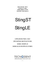 Preview for 3 page of tecnodent StingLE Operating Instructions Manual