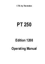 Tecnodue I.T.S. PT 250 Operating Manual preview