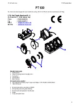 Preview for 3 page of Tecnodue I.T.S. PT 630 Operating Manual