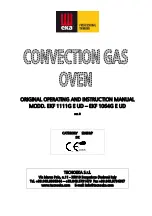 Preview for 1 page of TECNOEKA EKF 1064G E UD Original Operating And Instruction Manual