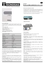 Preview for 2 page of Tecnogas CD-99 Quick Start Manual