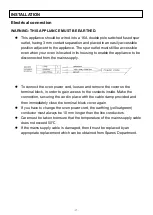 Preview for 18 page of Tecnogas TEO6091SS Instruction Manual