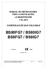 Preview for 61 page of Tecnoinox BS80FG7 Instruction Manual For Installation, Maintenance And Use