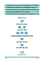 Preview for 1 page of Tecnoinox FT 35G/0 Instruction Manual For Installation And Use