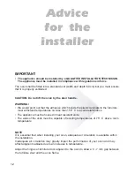 Preview for 12 page of Tecnolec PRO60ESTF Instructions For Use Manual