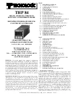 Предварительный просмотр 1 страницы Tecnologic THP 84 Operating Instructions Manual