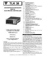 Preview for 1 page of Tecnologic TLK 38 Operating Instructions Manual