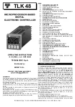 Preview for 1 page of Tecnologic TLK 48 Operating Instructions Manual