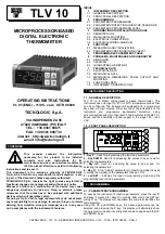 Tecnologic TLV 10 Operating Instructions preview