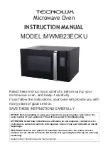 Preview for 1 page of Tecnolux MWM823ECKU Instruction Manual