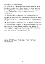 Preview for 7 page of Tecnolux MWM823ECKU Instruction Manual