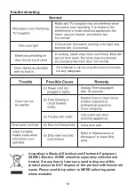 Preview for 19 page of Tecnolux MWM823ECKU Instruction Manual