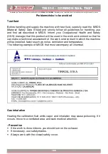 Preview for 167 page of TECNOMOTOR TM 514 Instruction Manual