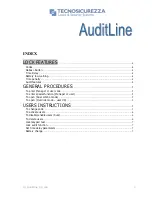 Предварительный просмотр 3 страницы Tecnosicurezza AuditLine T6530/DL User Instructions