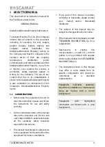 Preview for 4 page of Tecnospiro Roscamat TS-VIII Instruction Manual